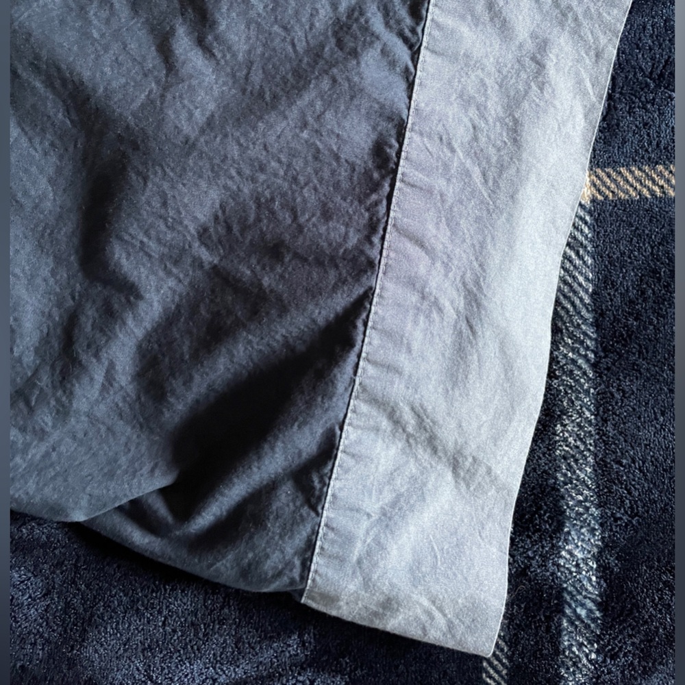 Casper Organic Cotton Dark Blue Indigo Denim Pillowcase set Standard